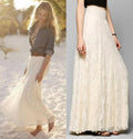 New V-neck Printed Short-sleeved Long Dress Summer Fashion Slim Seaside Vacation Beach Dresses For Women Clothing