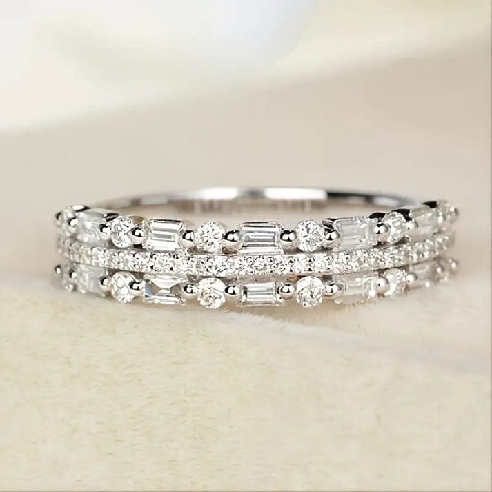 Rotatable Ring With Open Design Fashion Double-layered Hollow Line Anxiety Relief Rings For Women
